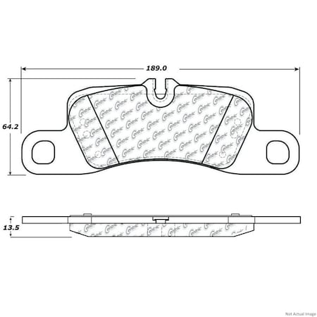 Centric Parts SEMI-METALLIC BRAKE PADS W/HARDWARE 104.139